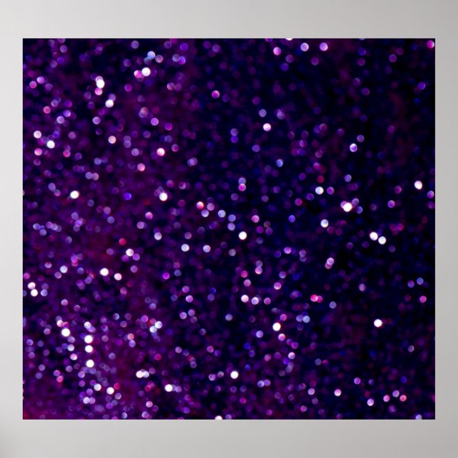 Poster Perigo Roxo: Fundo das Luzes Luminosas (Frente)