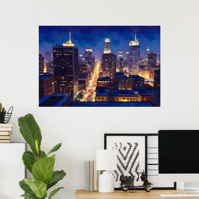 Poster Peripheral Metropolis View (Escritório em casa)