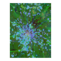 Periwinkle Explosion Holographic Abstrato Art