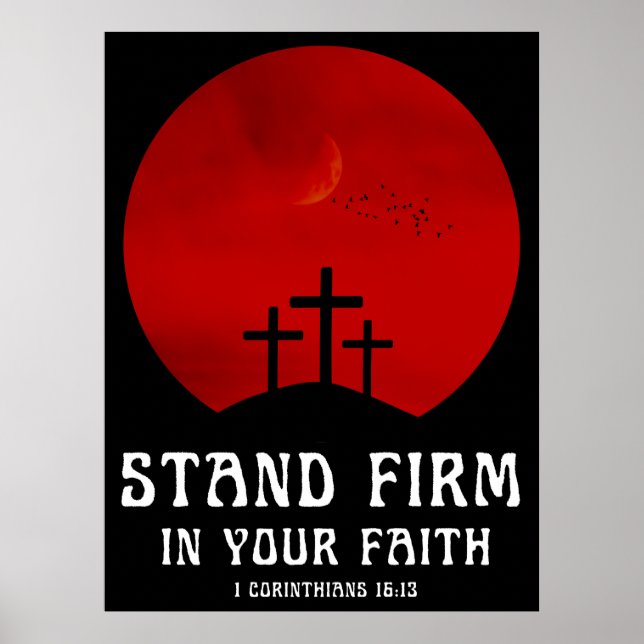 Poster Permaneçam firmes na fé (Frente)