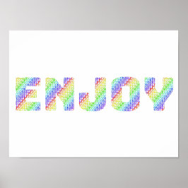 Poster Permissão para Brincar: Permita-se Apreciar Rainbo
