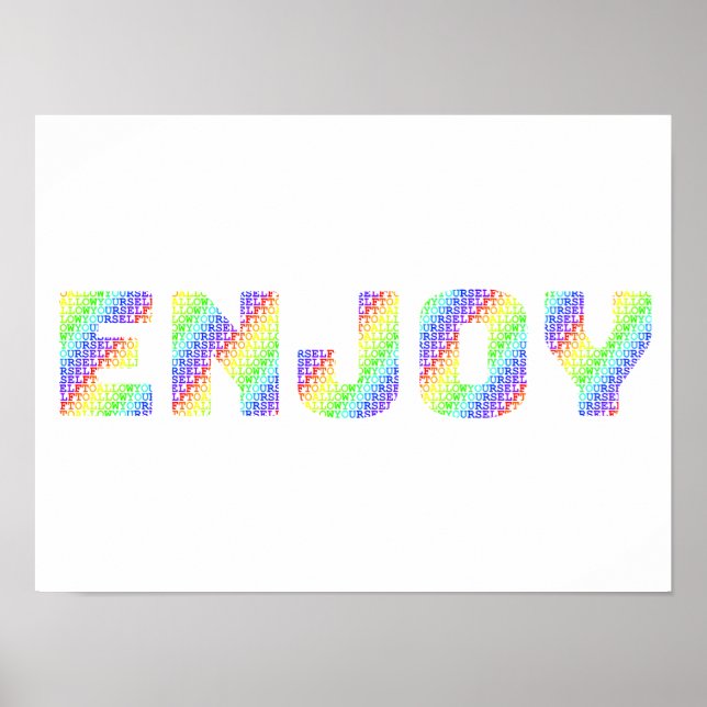 Poster Permissão para Brincar: Permita-se Apreciar Rainbo (Frente)