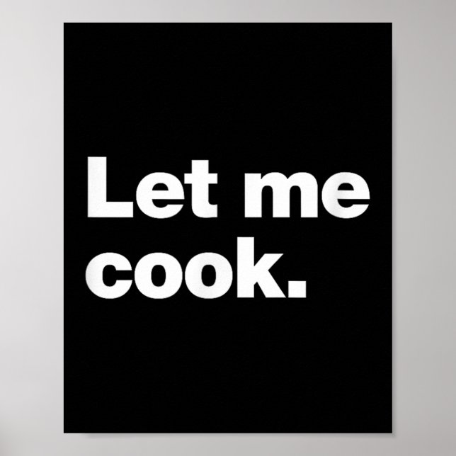 Poster Permitam-Me Que Cozinhe Uma Citação De Memória Par (Frente)