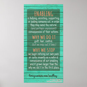 Poster Permitindo a definição, porque a faça, porque