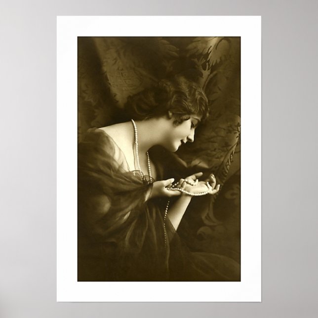 Pôster pérolas de ornamentado deco (Frente)