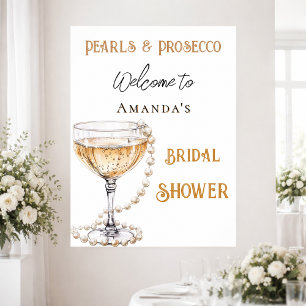 Poster Pérolas e Chá de panela Prosecco bem-vindos