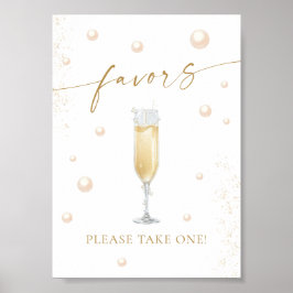 Poster Pérolas e Chás de panela Prosecco