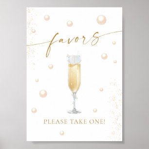 Poster Pérolas e Chás de panela Prosecco
