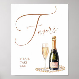 Poster Pérolas e Chás de panela Prosecco