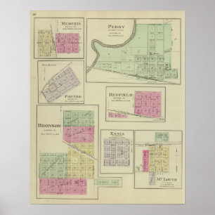 Pôster Perry, Memphis, Pawnee, Bronson, Redfield, Kansas
