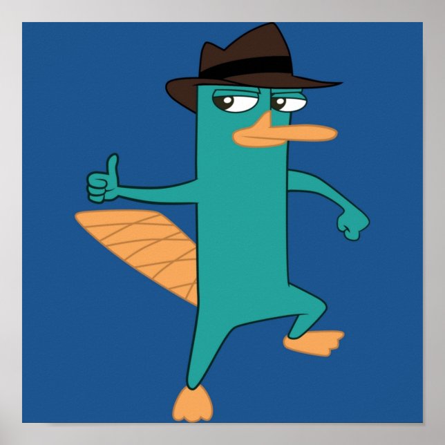 Poster Perry the Platypus from Phineas and Ferb (Frente)