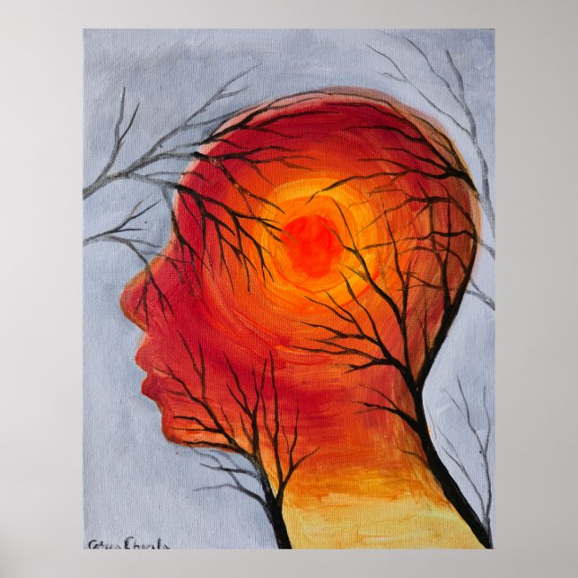 Poster Perseguir o sol interior (Frente)