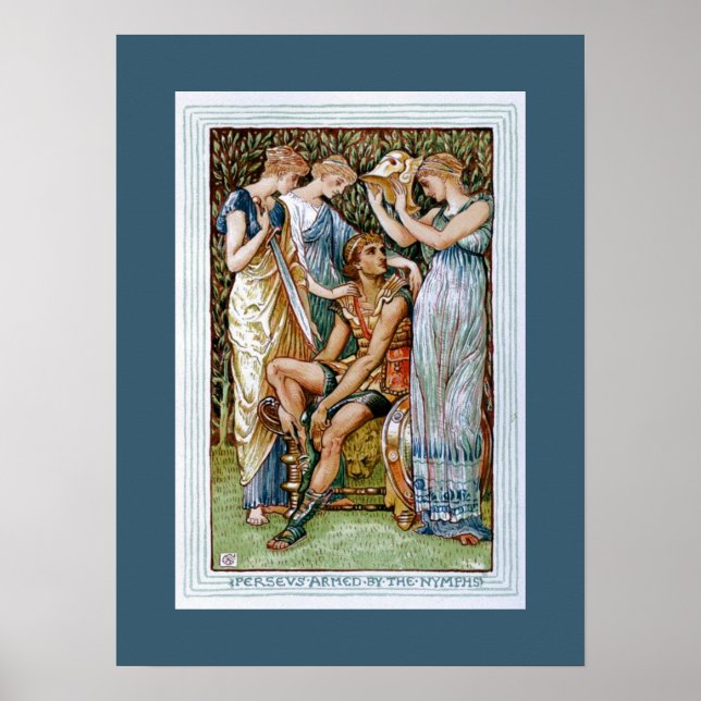Poster Perseu armado pelas Ninfas (Frente)