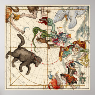 Pôster Perseu, Hércules, Cassiopea e Andrômeda