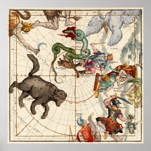 Pôster Perseu, Hércules, Cassiopea e Andrômeda (Frente)