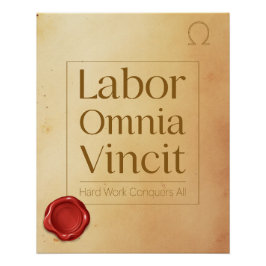 Pôster Perseverance Motivational Quote - Latin Poster Art