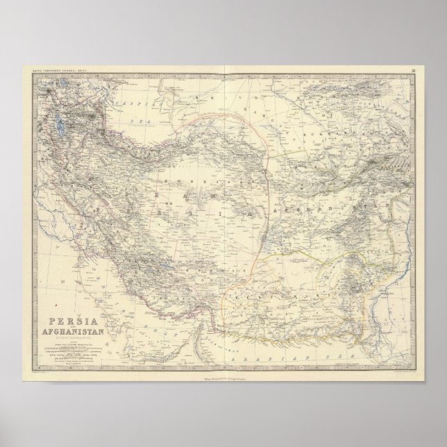 Poster Pérsia, Afeganistão (Frente)