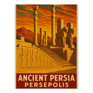 Pôster Pérsia Antiga - Persépolis