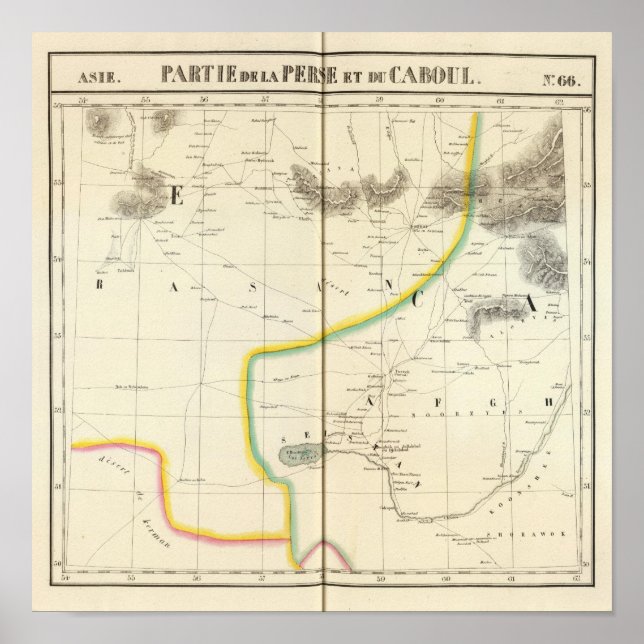 Pôster Pérsia, Cabul Ásia 66 (Frente)