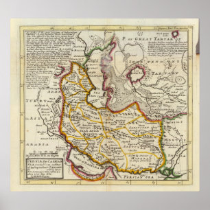 Pôster Persia, mar Cáspio, parte de Tartary independente