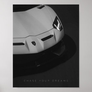 Poster Persiga seus sonhos Motivação