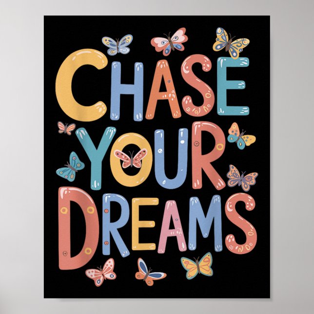 Poster Persiga Seus Sonhos, Quota Motivacional Inspiracio (Frente)