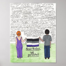 Poster Persistemos (Asexuais) 8,5x11