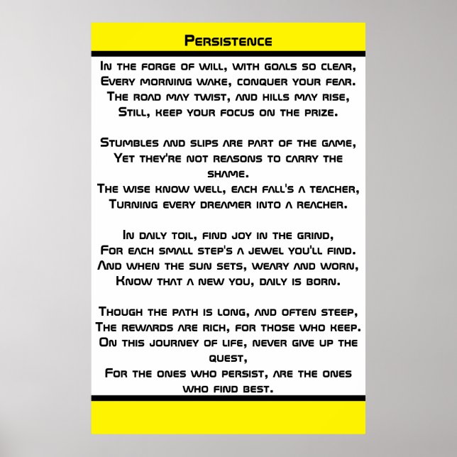 Poster Persistência (Frente)