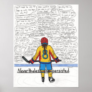Poster Persistiu (atleta) 11x14