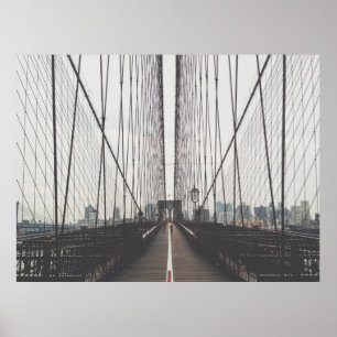 POSTER PERSON RUNNING ON BRIDGE