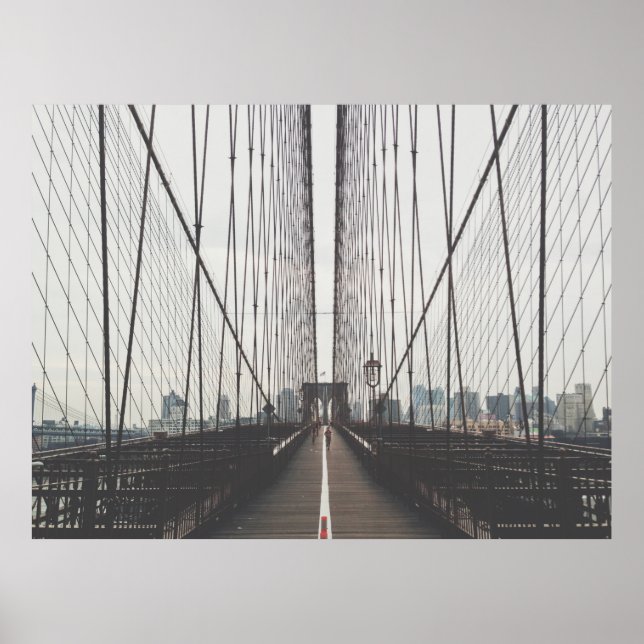 POSTER PERSON RUNNING ON BRIDGE (Frente)