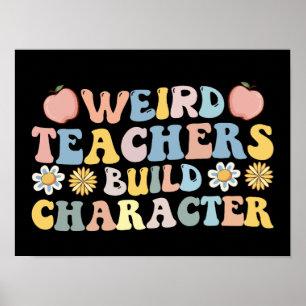 Poster Personagem de Criação de Professores Estranhos