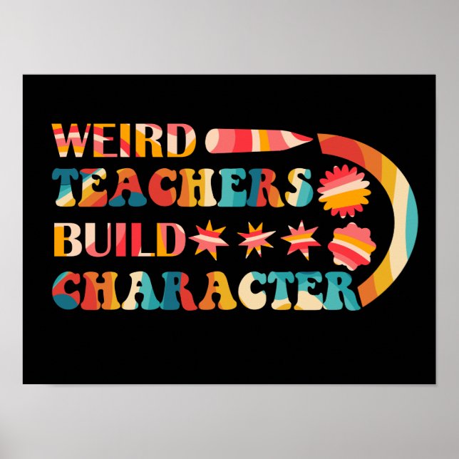 Poster Personagem de Criação de Professores Estranhos (Frente)