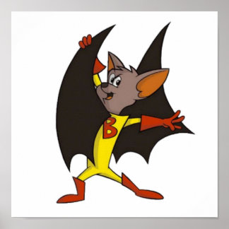 Poster Personagem de desenho animado Batfink