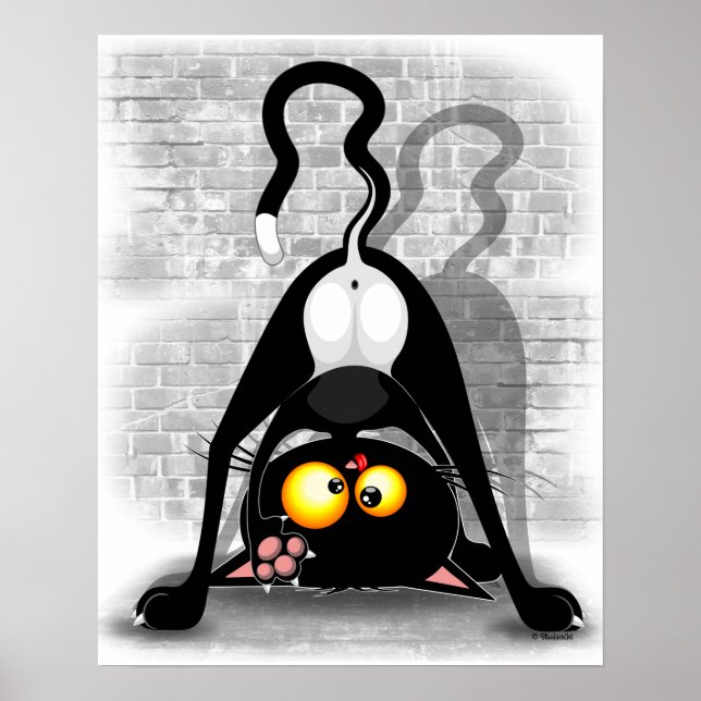 Poster Personagem de desenho animado Engraçado para Baixo (Frente)