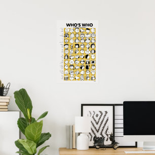 Poster Personagens Amendoins Quem é Quem