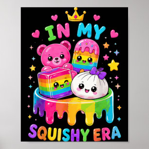 Poster Personagens Kawaii Fofos Vibrações Macias Para Men