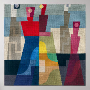 Poster Personagens Sophie Taeuber-Arp