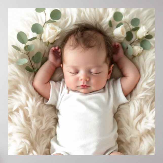 Poster Personalização da foto do bebê (Frente)