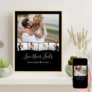 Poster Personalização de Fita de Colagem de Foto de Cas