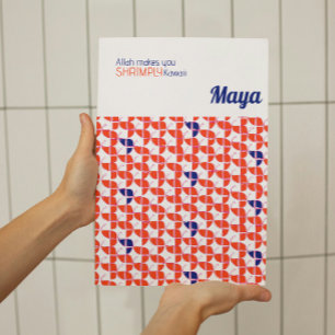 Poster Personalização do Retro Laranja White Nursery Kawa