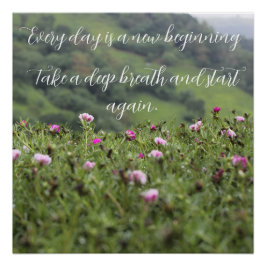 Pôster Personalização motivacional da natureza