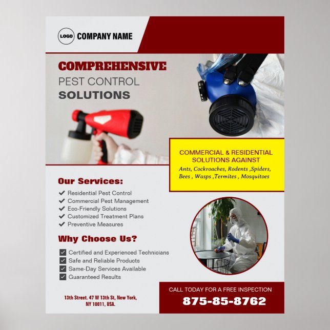 Poster Personalizada dos Serviços de Controlo de P (Frente)