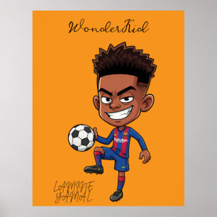 Poster Personalizada Lamine Yamal Football Star