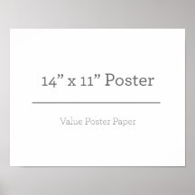 Poster personalizado 14 x 11