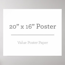 Poster personalizado 20 x 16