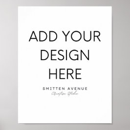 Poster personalizado 8x10 (Corresponder)