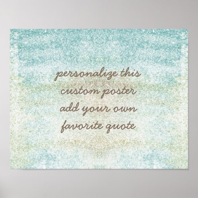 poster personalizado adicione o seu próprio estilo (Frente)