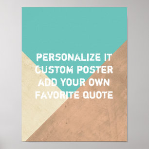 poster personalizado adicione o seu próprio estilo