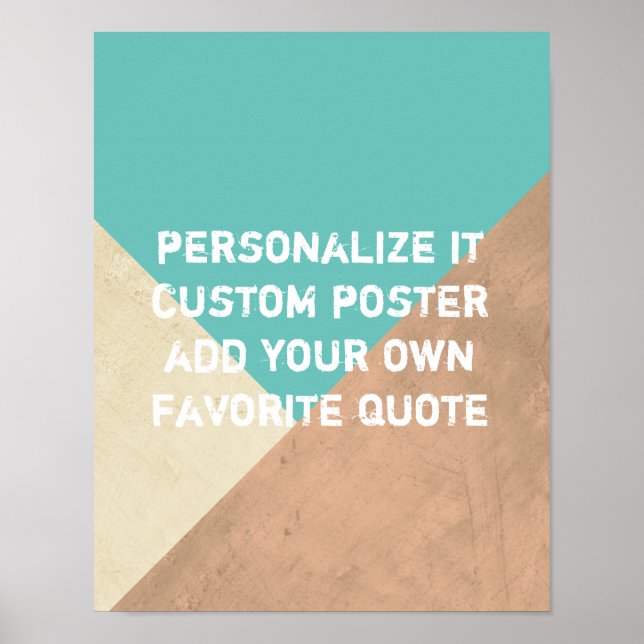 poster personalizado adicione o seu próprio estilo (Frente)